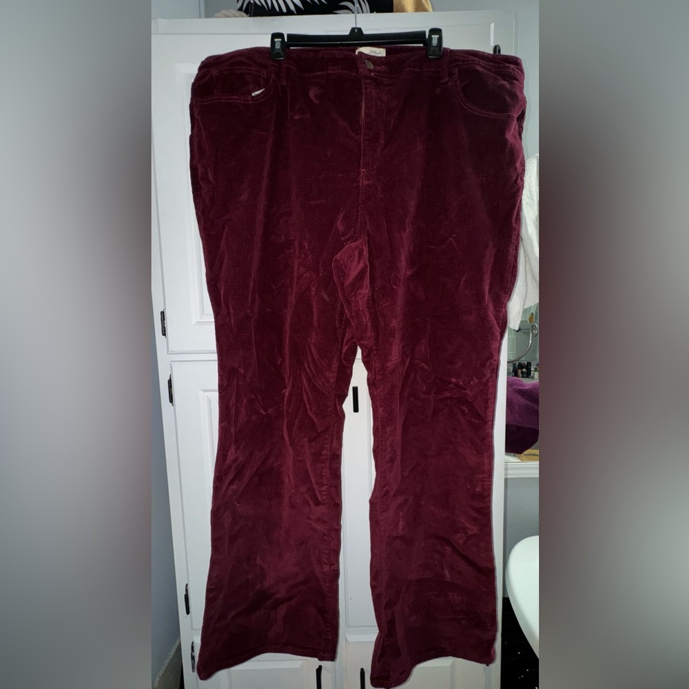 Beautiful burgundy corduroy pants